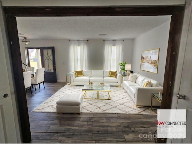 11 Long Glen Ct Unit 113, Columbia, SC 29229 - living area with plenty of natural light, wood finished floors, and a textured ceiling