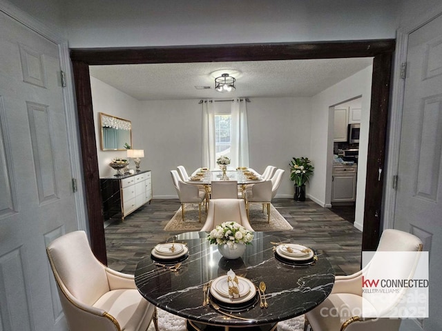 11 Long Glen Ct Unit 113, Columbia, SC 29229 - dining room with dark wood-type flooring and a textured ceiling