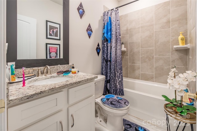 154 Tanner Loop, Troutman, NC 28166 - bathroom featuring vanity and shower / bath combination with curtain