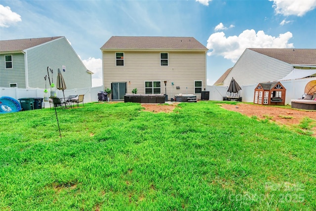 154 Tanner Loop, Troutman, NC 28166 - back of house featuring a fenced backyard