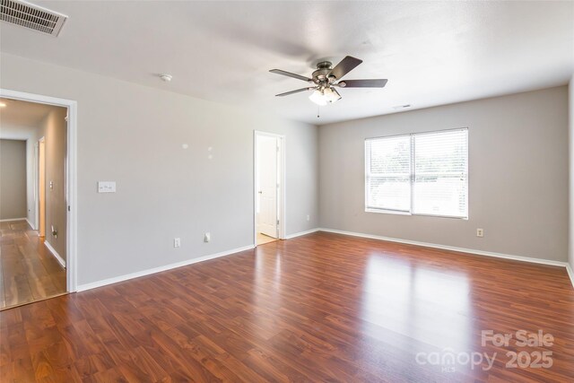 2357 Riding Trail Rd, Gastonia, NC 28054 - spare room featuring a ceiling fan and wood finished floors