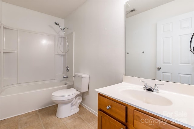 2357 Riding Trail Rd, Gastonia, NC 28054 - bathroom with vanity, bathing tub / shower combination, and tile patterned flooring