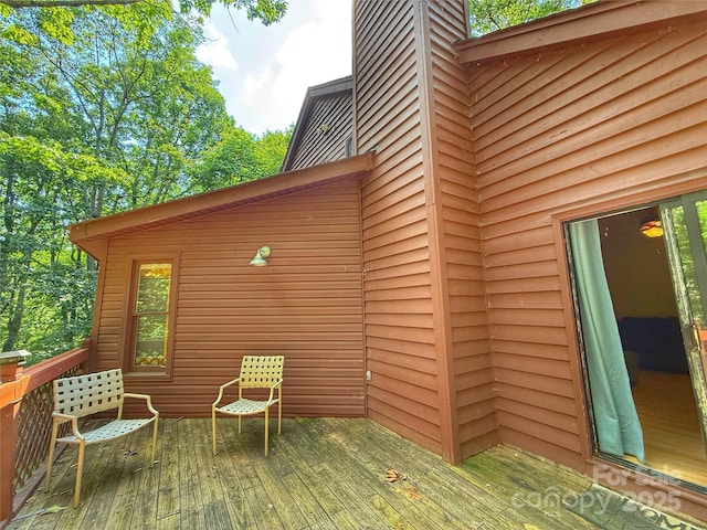 5685 Pine Ridge Dr, Connelly Springs, NC 28612 - view of wooden terrace