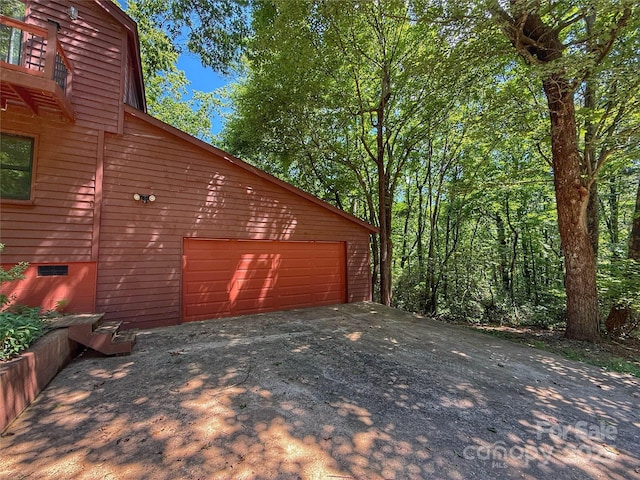 5685 Pine Ridge Dr, Connelly Springs, NC 28612 - garage featuring driveway