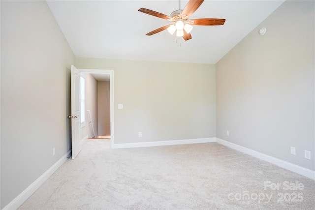 206 N Kayla Dr, Salisbury, NC 28146 - unfurnished room featuring ceiling fan, light colored carpet, and a smoke detector