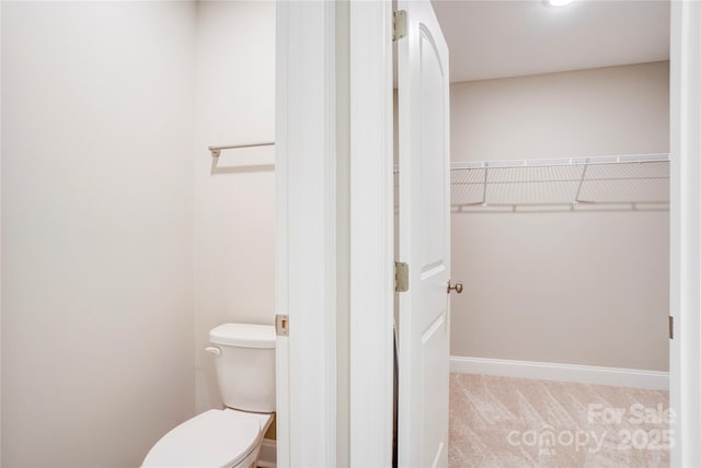206 N Kayla Dr, Salisbury, NC 28146 - bathroom featuring toilet and baseboards