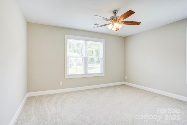 206 N Kayla Dr, Salisbury, NC 28146 - unfurnished room with light colored carpet and ceiling fan