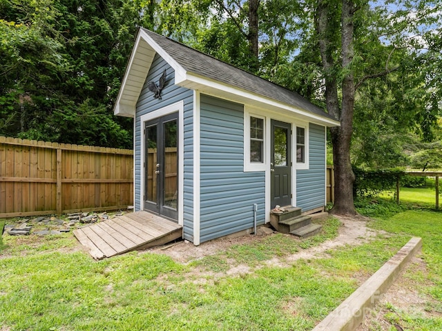 321 Ehringhaus St, Hendersonville, NC 28739 - view of outdoor structure with entry steps
