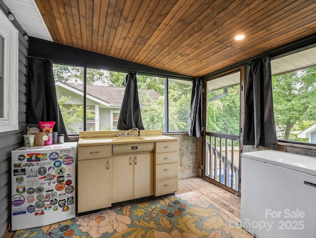321 Ehringhaus St, Hendersonville, NC 28739 - sunroom / solarium featuring a sink