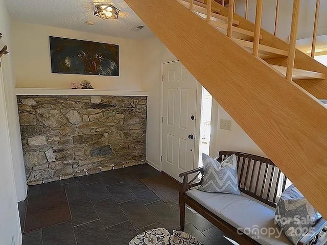 617 Norton Fork Rd, Hot Springs, NC 28743 - staircase with stone finish flooring