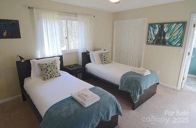 617 Norton Fork Rd, Hot Springs, NC 28743 - carpeted bedroom with a closet and baseboards