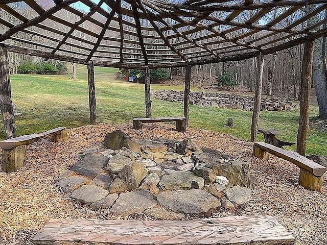 617 Norton Fork Rd, Hot Springs, NC 28743 - view of patio / terrace featuring a gazebo
