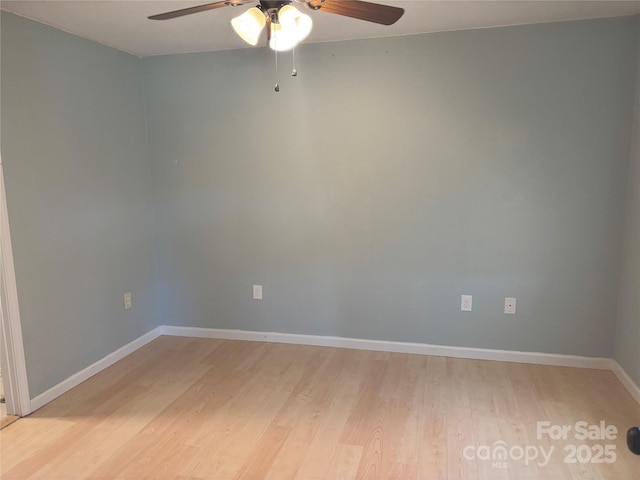 72 Helens Way, Taylorsville, NC 28681 - unfurnished room featuring a ceiling fan and light wood-type flooring