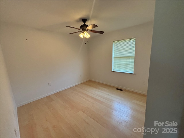 72 Helens Way, Taylorsville, NC 28681 - unfurnished room featuring light wood-style floors and ceiling fan