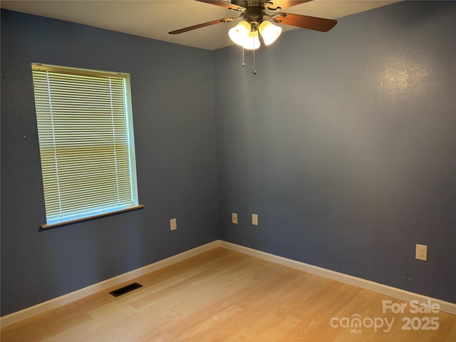 72 Helens Way, Taylorsville, NC 28681 - empty room featuring wood finished floors and ceiling fan