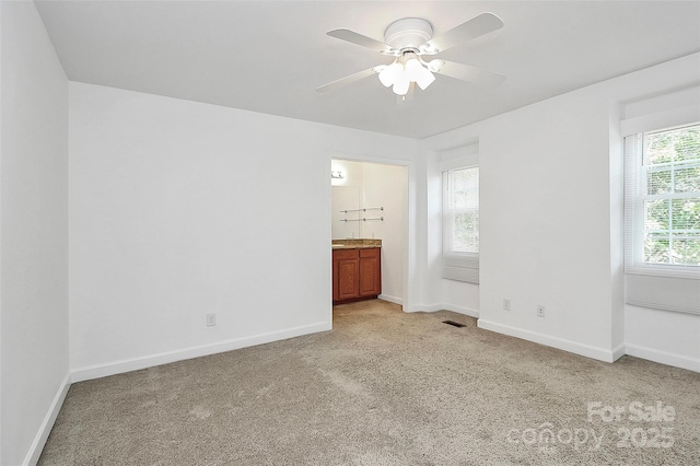 8062 Knights Bridge Rd, Charlotte, NC 28210 - empty room with a ceiling fan and light colored carpet