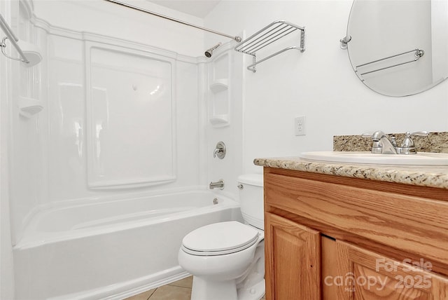 8062 Knights Bridge Rd, Charlotte, NC 28210 - bathroom featuring shower / washtub combination, vanity, and tile patterned floors