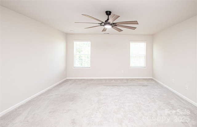 17718 Terryglass Ln, Charlotte, NC 28278 - spare room with ceiling fan and light carpet