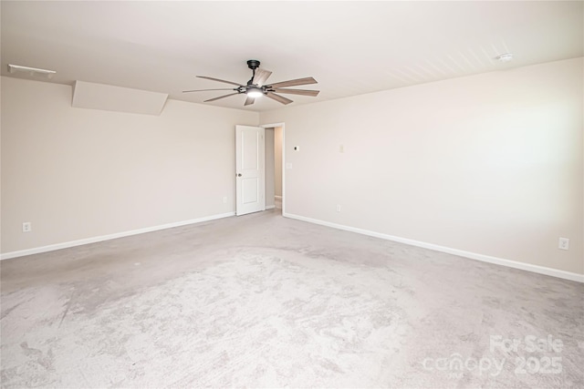 17718 Terryglass Ln, Charlotte, NC 28278 - empty room with a ceiling fan and carpet floors
