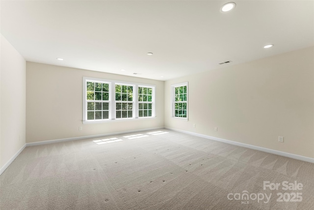 2525 Surveyor General Dr, Waxhaw, NC 28173 - spare room with light colored carpet and recessed lighting
