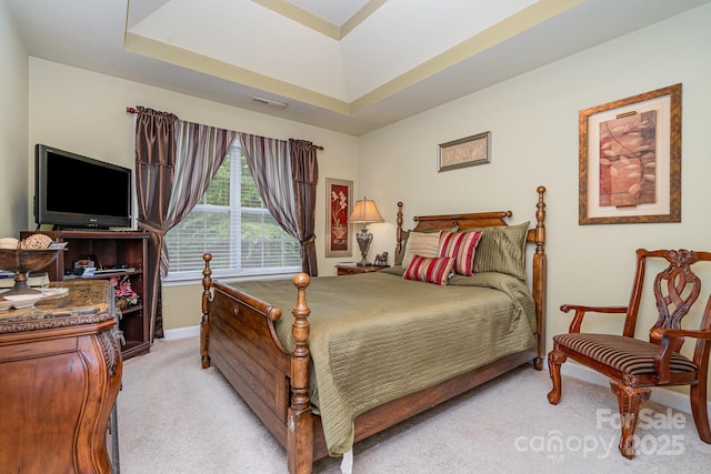 10812 Clark St, Davidson, NC 28036 - bedroom with light carpet and a raised ceiling