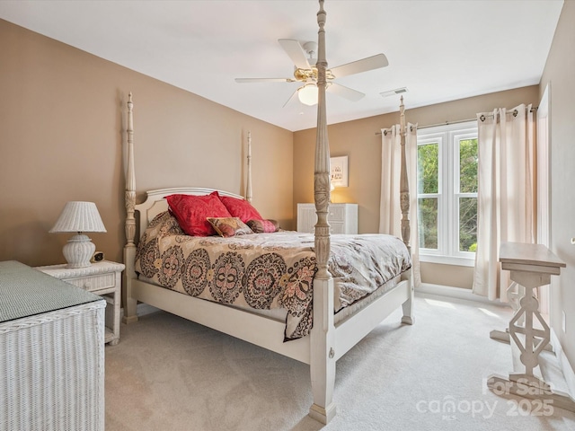 13101 Kensworth Ct, Charlotte, NC 28277 - bedroom with carpet floors, ceiling fan, and radiator heating unit