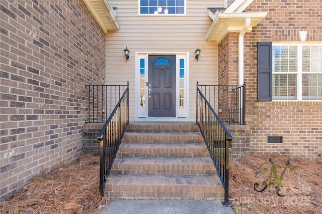 4114 Flint Dr, Lancaster, SC 29720 - view of exterior entry featuring brick siding
