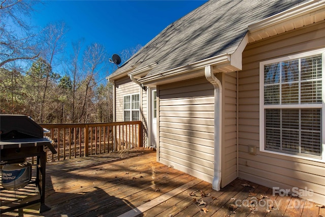 4114 Flint Dr, Lancaster, SC 29720 - wooden terrace featuring grilling area