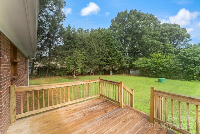 4146 Old State Rd, Newton, NC 28658 - wooden deck featuring a yard