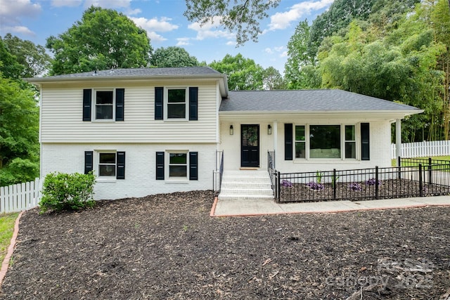 8025 Cliffside Dr, Charlotte, NC 28270 - tri-level home featuring brick siding