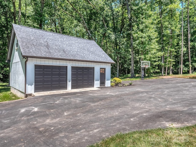 202 Walden Ln, Weddington, NC 28104 - detached garage with a view of trees