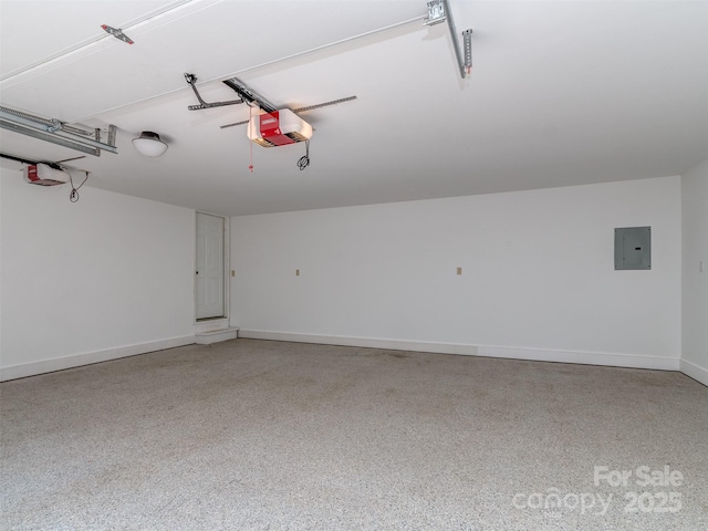 202 Walden Ln, Weddington, NC 28104 - garage with a garage door opener and electric panel