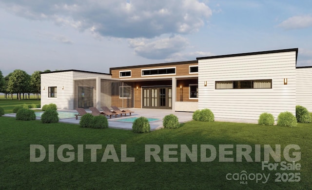 1 Constant Ln, Columbus, NC 28722 - back of house with a yard, a patio, and an outdoor pool