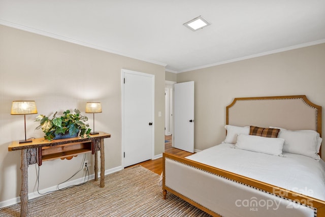 211 Woodland Rd, Tryon, NC 28782 - bedroom featuring ornamental molding and wood finished floors