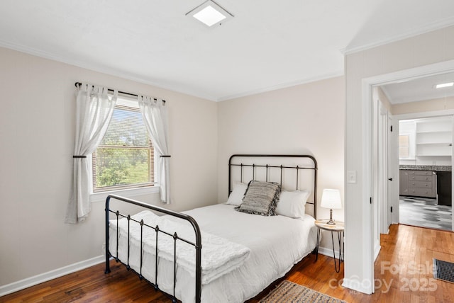 211 Woodland Rd, Tryon, NC 28782 - bedroom with crown molding and wood finished floors