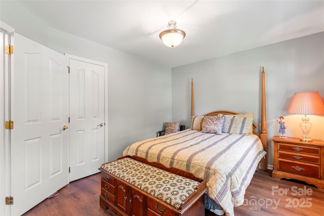 1109 Sunnyview Cir, Matthews, NC 28105 - bedroom featuring dark wood-style flooring