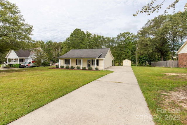 2460 Prince Dr, Lancaster, SC 29720 - view of front of home featuring driveway and a shed