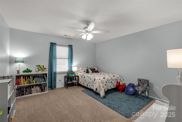 2460 Prince Dr, Lancaster, SC 29720 - bedroom featuring carpet and ceiling fan