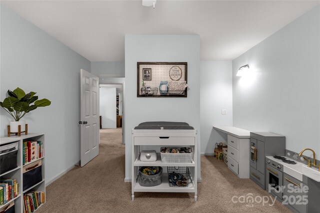 2460 Prince Dr, Lancaster, SC 29720 - home office featuring light colored carpet