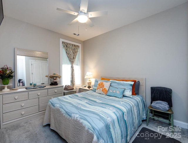 7337 Overjoyed Xing, Charlotte, NC 28215 - carpeted bedroom featuring a ceiling fan