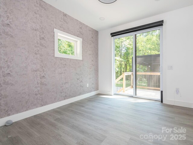 6548 Emerald Isle Dr, Sherrills Ford, NC 28673 - spare room featuring plenty of natural light and wood finished floors