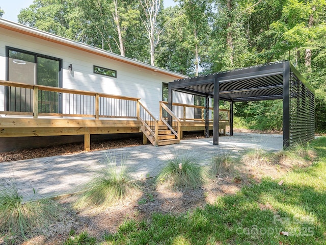 6548 Emerald Isle Dr, Sherrills Ford, NC 28673 - exterior space with a wooden deck