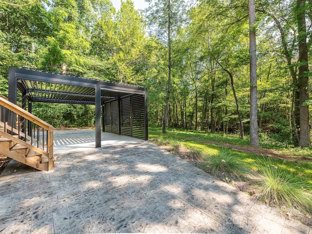 6548 Emerald Isle Dr, Sherrills Ford, NC 28673 - view of patio / terrace featuring stairway