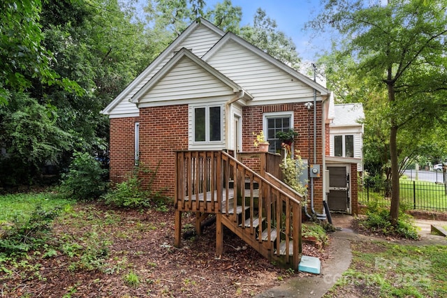 728 Blanton St, Shelby, NC 28150 - back of house with brick siding