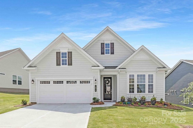 1074 Wylie Falls Ln, York, SC 29745 - traditional-style house featuring a garage, concrete driveway, and a front yard