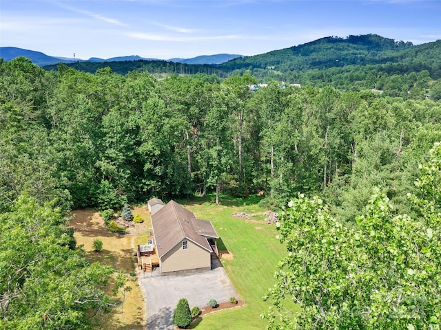 160 Mary Ann Ln, Spruce Pine, NC 28777 - view from above of property with a mountain backdrop