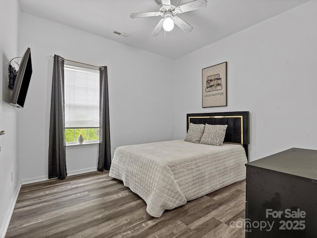 409 Danielle Way, Fort Mill, SC 29715 - bedroom featuring wood finished floors and ceiling fan