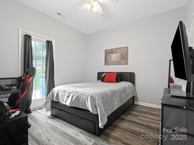 409 Danielle Way, Fort Mill, SC 29715 - bedroom featuring wood finished floors and a ceiling fan