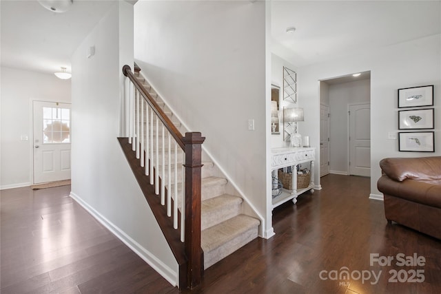 212 Fesperman Cir, Troutman, NC 28166 - stairs featuring wood finished floors