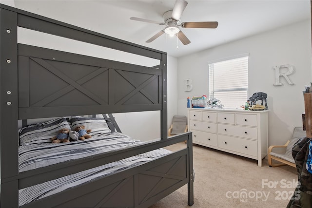 212 Fesperman Cir, Troutman, NC 28166 - bedroom with light colored carpet and ceiling fan